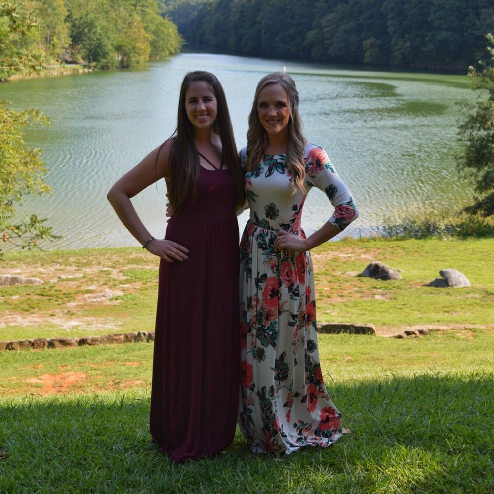 BUNDLE ✨Floral Maxi Dress & Taupe Maxi Dress